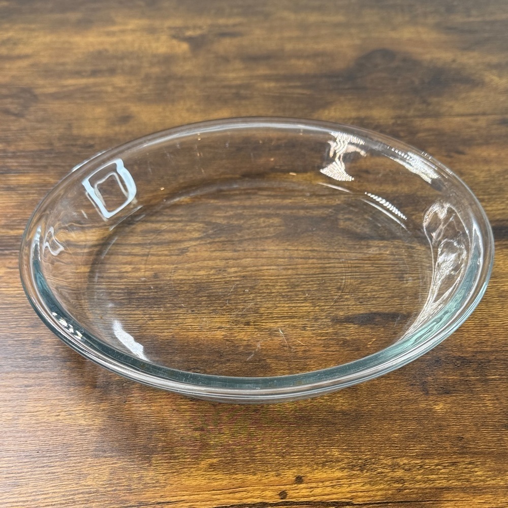 Clear Glass Pie Dish Oven & Microwave Safe